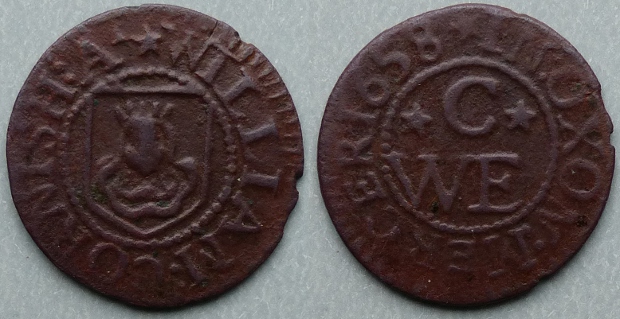 Oxford, William Cornish 1658 farthing